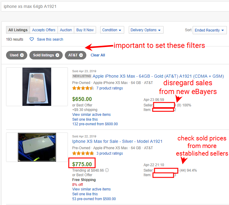 iphone sales on ebay