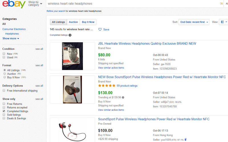 ebay headphones research