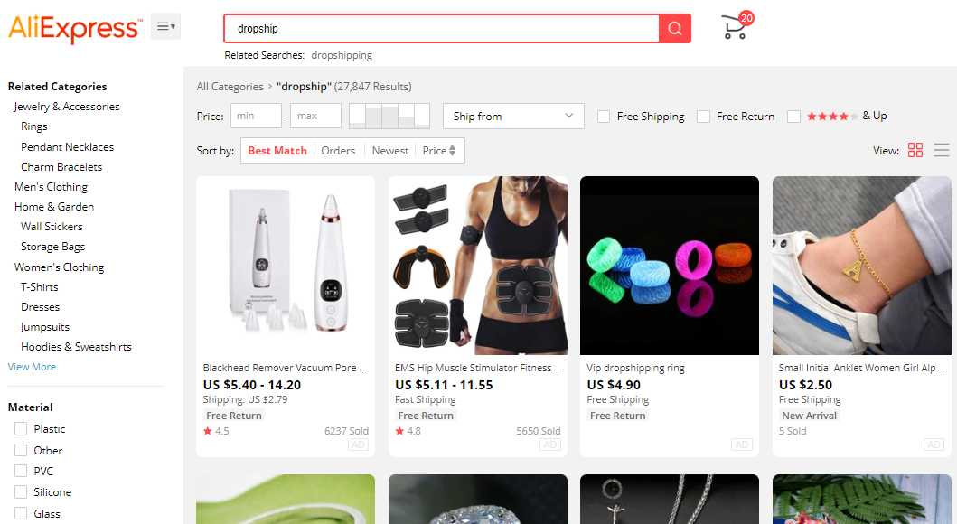 Do aliexpress to  dropshipping listings by Zeeshan561